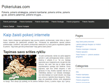 Tablet Screenshot of pokeriukas.com